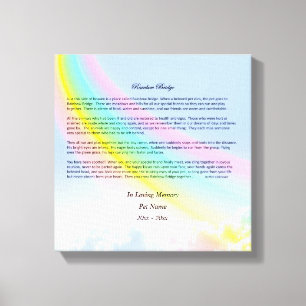 Regenboog brug sympathie verpakt canvas, mannelijk canvas afdruk