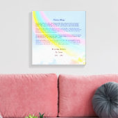 Regenboog brug sympathie verpakt canvas, mannelijk canvas afdruk (Insitu (Woonkamer))