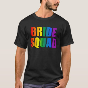 Regenboog Bruids Trouwfeest Lesbische LGBT Bruidsm T-shirt