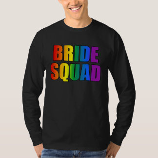 Regenboog Bruids Trouwfeest Lesbische LGBT Bruidsm T-shirt