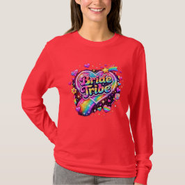 Regenboog bruidsmeisjes huwelijksfeest vrijgezelle t-shirt