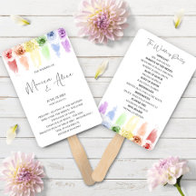 Regenboog bruiloft fan programma