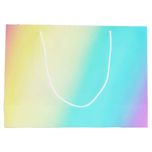  regenboog bruiloft gepersonaliseerd groot cadeauzakje (Achterkant)