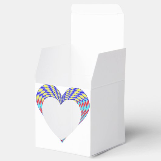 Regenboog bruiloft gunst hart doos bedankdoosjes (Geopend)