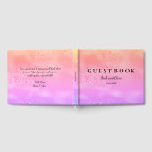 Regenboog Bruiloft Kleurrijke trendy liefde Gastenboek (Volledig)