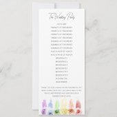 Regenboog bruiloft programma gay lesbische bruilof (Achterkant)