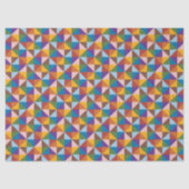 Regenboog, Bruin, Roze en Blauwe Pinwheel Tissuepapier (Voorkant)