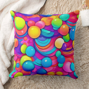 Regenboog Bubbel Blaas Kunstwerk Kussen
