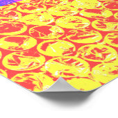 Regenboog bubbelplastic popart poster (Hoek)