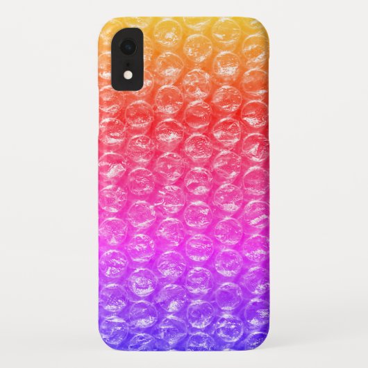 Regenboog Bubble Wrap Case-Mate iPhone Case (Achterkant)