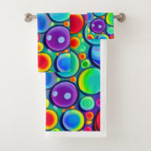 Regenboog Bubbles Bad Handdoek (Insitu)