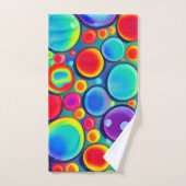 Regenboog Bubbles Bad Handdoek (Handdoek)