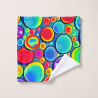 Regenboog Bubbles Bad Handdoek