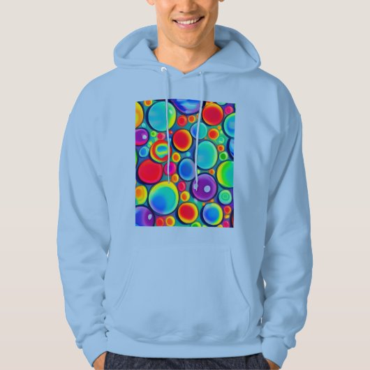 Regenboog Bubbles Hoodie (Voorkant)