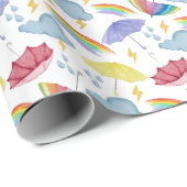 Regenboog Buien Inpakpapier (Rol Hoek)