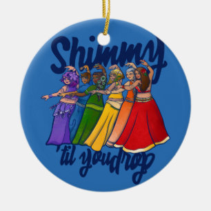 Regenboog Buikdanser Kunst Buikdans Troep Keramisch Ornament