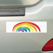 Regenboog Bumpersticker (Op auto)