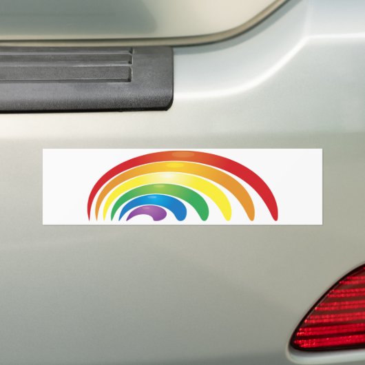 Regenboog Bumpersticker (Op auto)