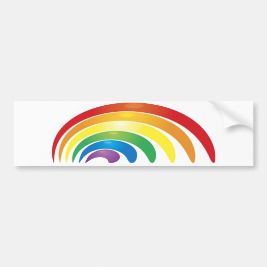 Regenboog Bumpersticker (Voorkant)