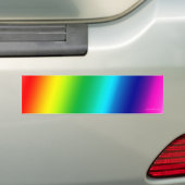 Regenboog (!) bumpersticker (Op auto)