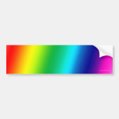 Regenboog (!) bumpersticker (Voorkant)