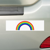 regenboog bumpersticker (Op auto)