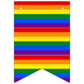 Regenboog bunting vlaggen vlaggetjes (Derde vlag)