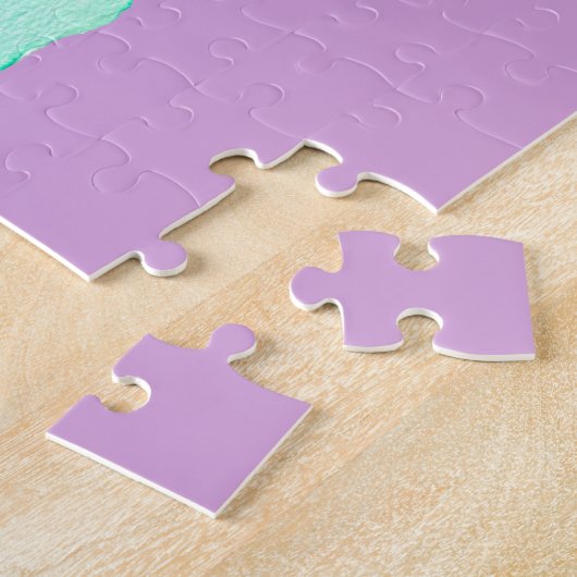 Regenboog cake schattige waterverf legpuzzel (Zijkant)