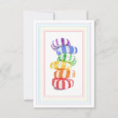 REGENBOOG CANDY 3.5x5 Platte Kaart (Voorkant)