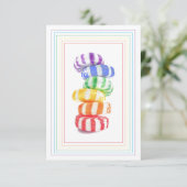 REGENBOOG CANDY 3.5x5 Platte Kaart (Staand voorkant)