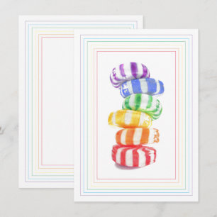 REGENBOOG CANDY 4.5x6.25 Platte kaart