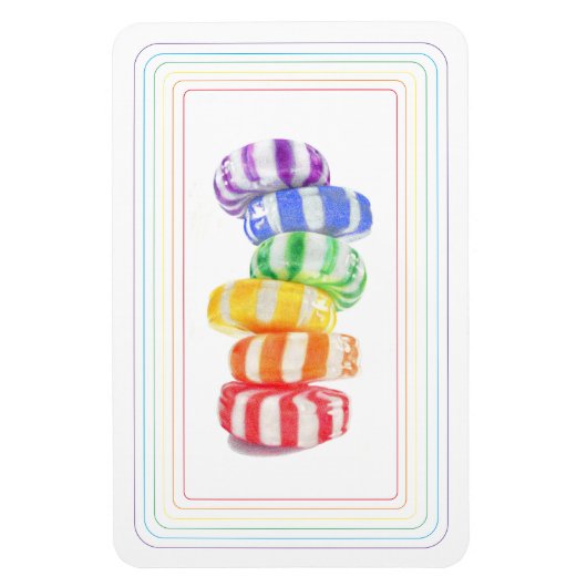 REGENBOOG CANDY 4x6 Flexibele Magneet (Verticaal)