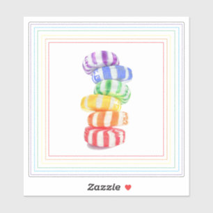 REGENBOOG CANDY 6" Vinyl Sticker