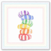 REGENBOOG CANDY 6" Vinyl Sticker (Voorkant)