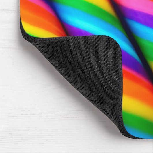 Regenboog Candy Canes 2 Muismat (Hoek)