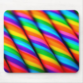 Regenboog Candy Canes 2 Muismat