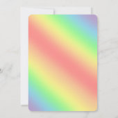 Regenboog Candy Land Feest Kaart (Achterkant)