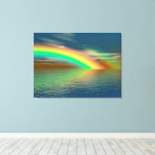 Regenboog Canvas Afdruk (Insitu (Houten vloer))