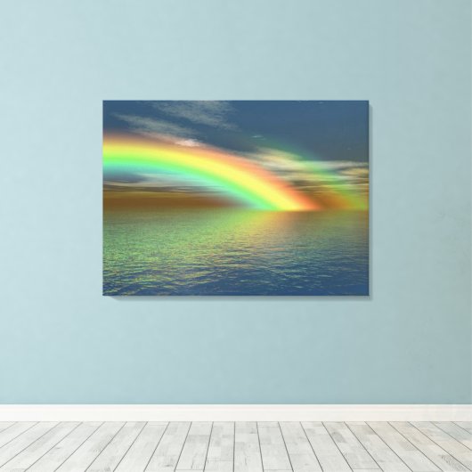 Regenboog Canvas Afdruk (Insitu (Houten vloer))