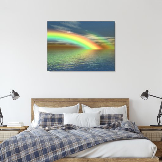 Regenboog Canvas Afdruk (Insitu (Slaapkamer))