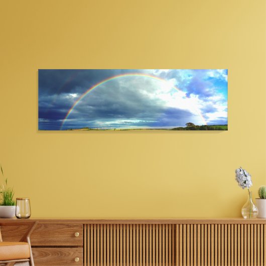 Regenboog Canvas Afdruk (Insitu (Woonkamer))
