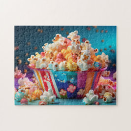 Regenboog Carnaval Popcorn Legpuzzel