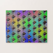Regenboog cavia's, legpuzzel (Horizontaal)