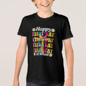 Regenboog Cheer voor de eerste dag! Tri-Blend Shirt (Voorkant)