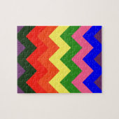regenboog chevron legpuzzel (Horizontaal)