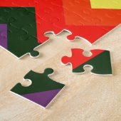 regenboog chevron legpuzzel (Zijkant)