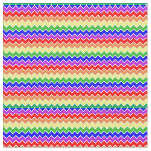 Regenboog Chevron Stripes Kleurrijk Stof