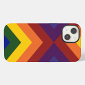 Regenboog Chevrons iPhone Hoesje (Achterkant horizontaal)