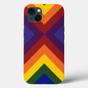Regenboog Chevrons iPhone 13 Hoesje