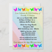  REGENBOOG CHRISTELIJK 90E VERJAARDAG UITNODIGING (Achterkant)